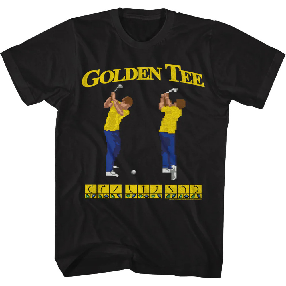 8Bit Swings Golden Tee Golf Tshirt